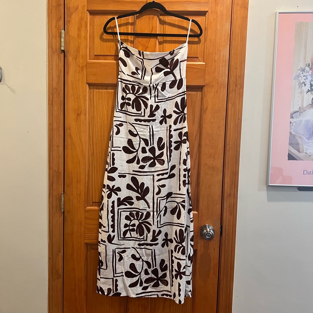 Floral summer straight line dress size XS